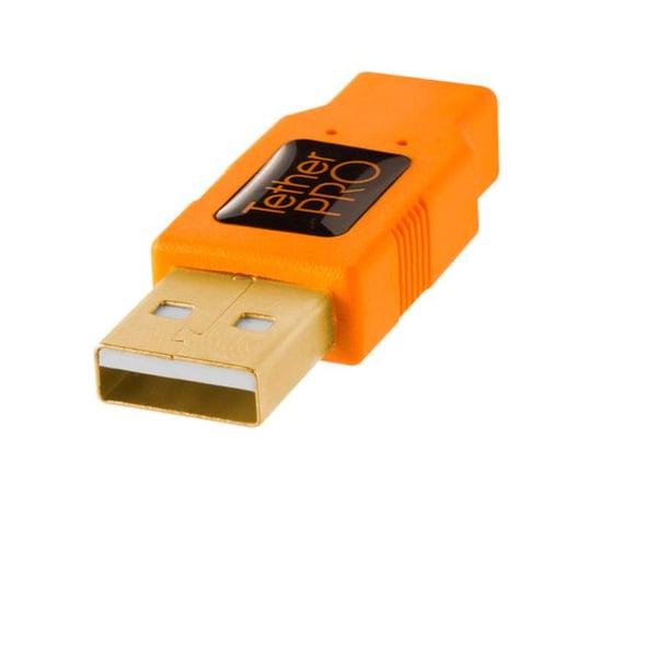 USB-kabel - Tether Tools - TetherPro - 4,6m - USB 2.0 - Orange
