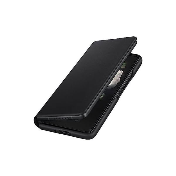 Læderetui - SAMSUNG - Z Fold3 - Sort - Klap - Semi-hårdfør