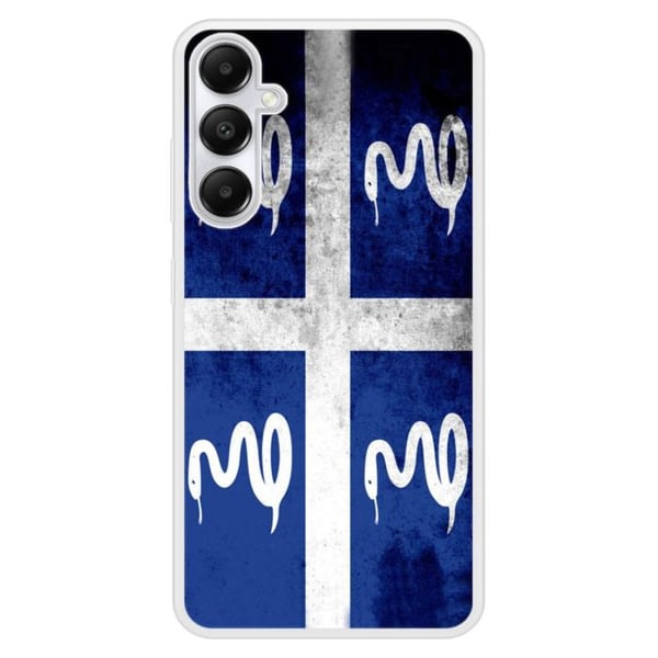 Siliconeförstärkt skal med tryck kompatibelt med Samsung Galaxy A25 Martinique flagga