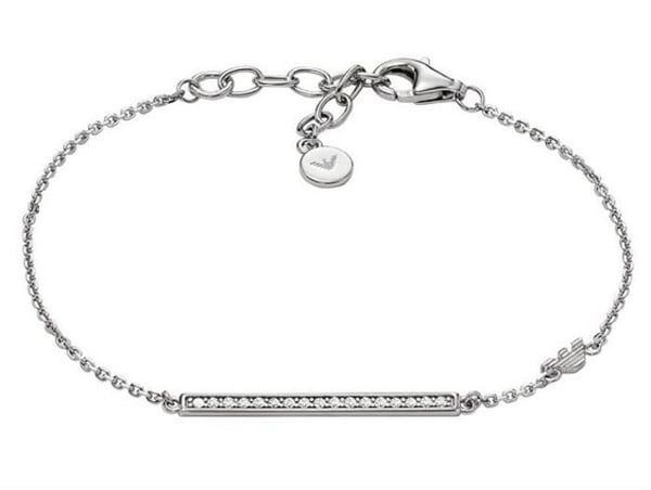 Tidlös silverarmband för kvinnor med kubisk zirkon EG3592040