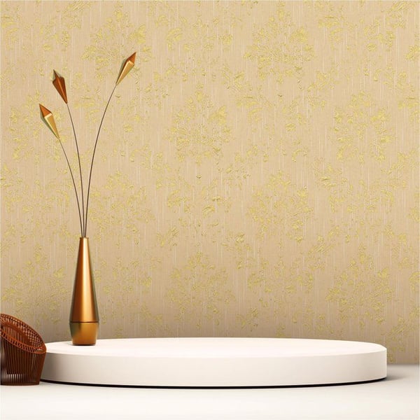 Barocktapet Gioele M1-No.2190 Kräm Guld Klassisk Barock Ornament