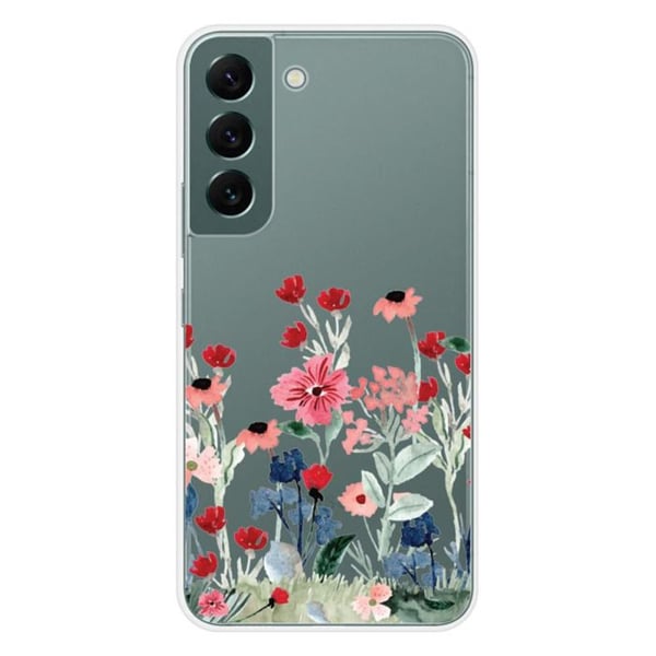 Silicone-fodral - Kompatibel med Samsung Galaxy S22 - design med blommor på våren