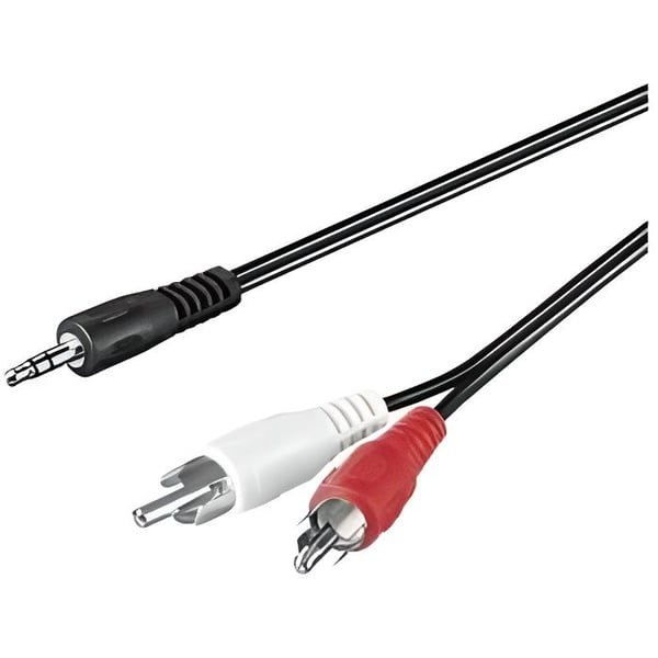 RCA stereo ljudkabel till 3,5 mm jack 5m cd34994