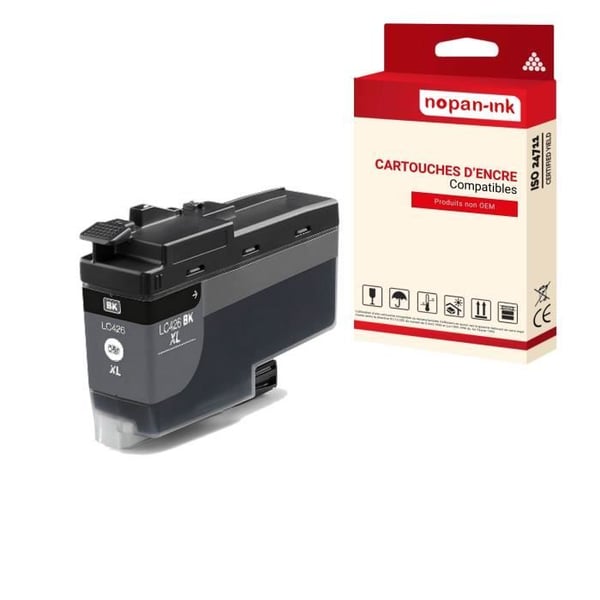 Tonerpatron för BROTHER LC426 LC426XL Kompatibel Svart x 1 - NOPAN-INK med MFC J4335DW, MFC J4340DW, MFC J4540DW, MFC J4540DWXL.