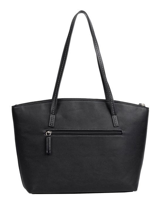 TOM TAILOR Sort shopper til kvinder - Amaris Zip Shopper L 295798