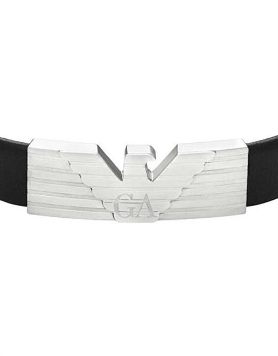 Læderarmbånd til mænd Eagle Logo EGS3075040