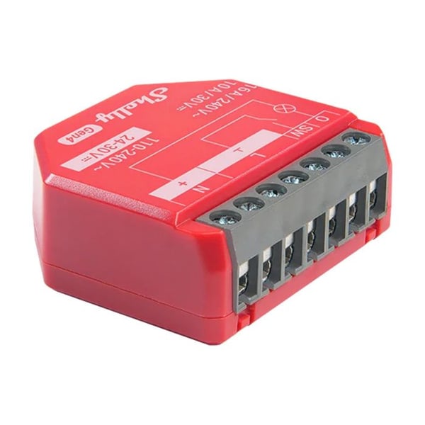 Hjemmeautomatiseringscontroller - SHELLY - 1 PM Gen4 - Zigbee Matter - Fjernbetjening - Forbrugsopfølgning