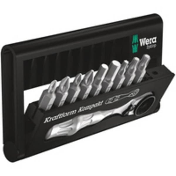 Verktyg - WERA - BC 10 Zyklop Mini BT 1 - 10 delar - Insex, Phillips, Torx - 25,4 mm