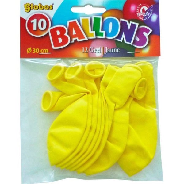 Graine Créative - Uppblåsbara ballonger i gult 10 stycken
