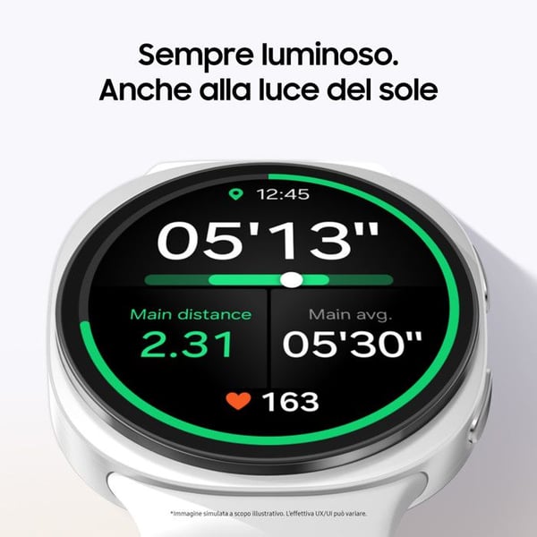 Samsung Galaxy Watch8 44mm Mørkegrå Smartwatch GPS Bluetooth Pulsmåler