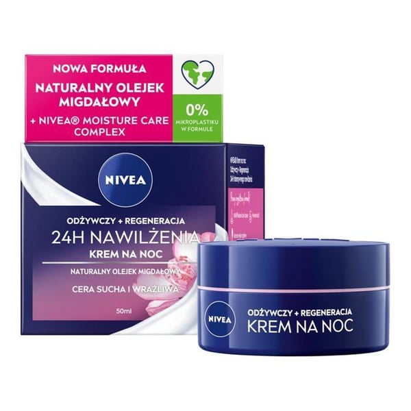 Nattkräm - NIVEA - Rik Ansiktskräm - 50 ml - Hypoallergen - Torrhud