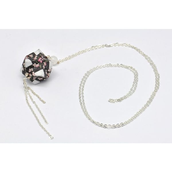 Cocotte - Collier sautoir papper Origami Boll Svart