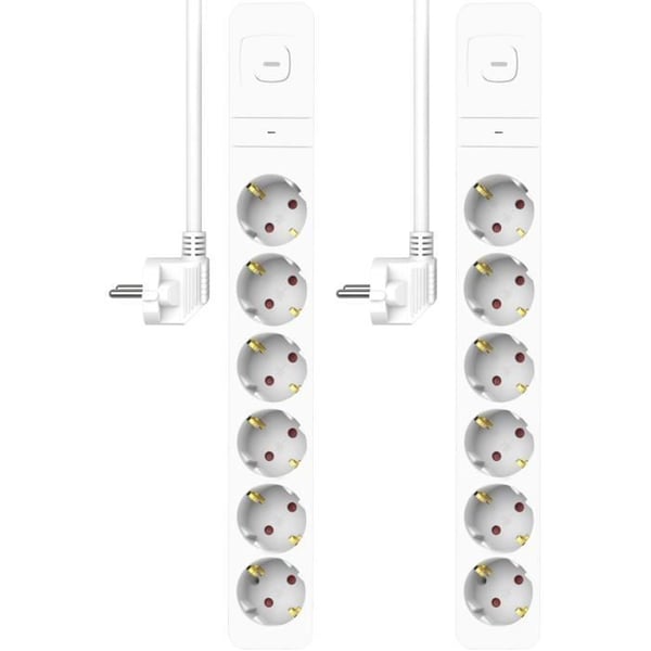 Multiprise - ELRO - ES706 - 6 Uttag - Överspänningsskydd - Sladd 1,5 m
