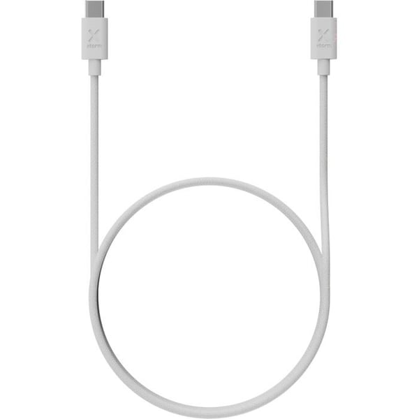 USB-C-kabel - Xtorm - CXG2070 - Snabbladdning 100W - Flätad nylon - 1m - Vit USB-C-kabel - Xtorm - CXG2070 - Snabbladdning 100W - Flätad nylon - 1m - Vit