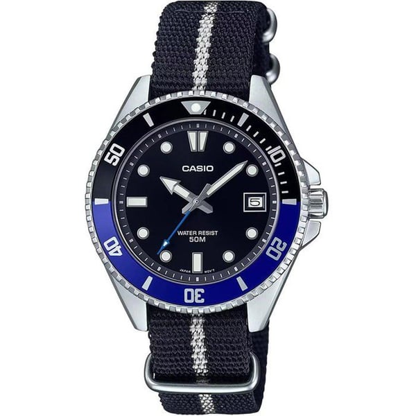Ur - CASIO - MDV-10C - Mand - Sort/Blå - Kvarts - Analog