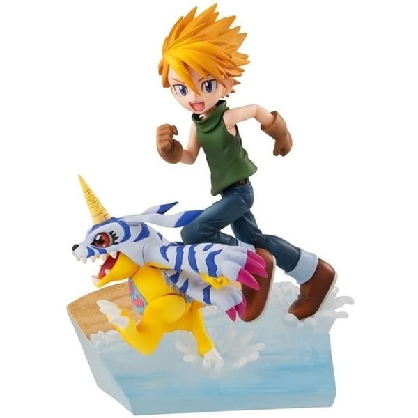 Figurin - Megahouse - Yamato Ishida + Gabumon - Digimon Adventure - 11cm