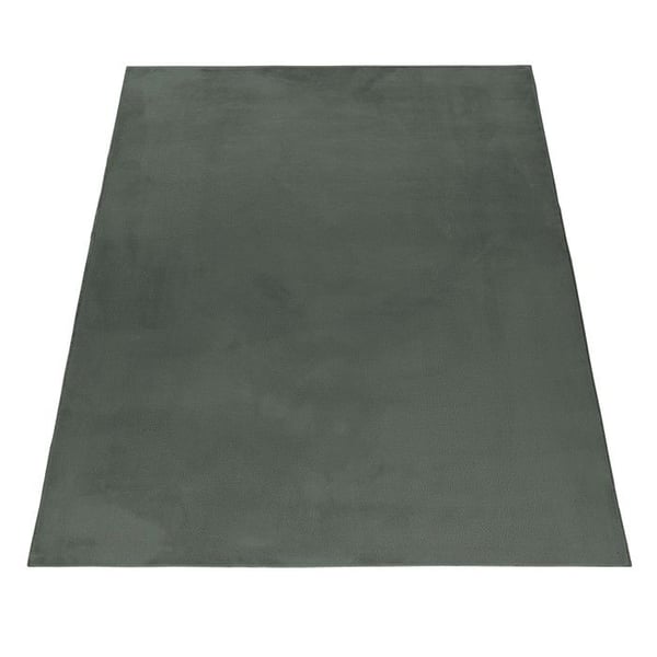 Matta - AYYILDIZ - Långhårig matta - Grön - 80x250 cm - Baksida i bomull