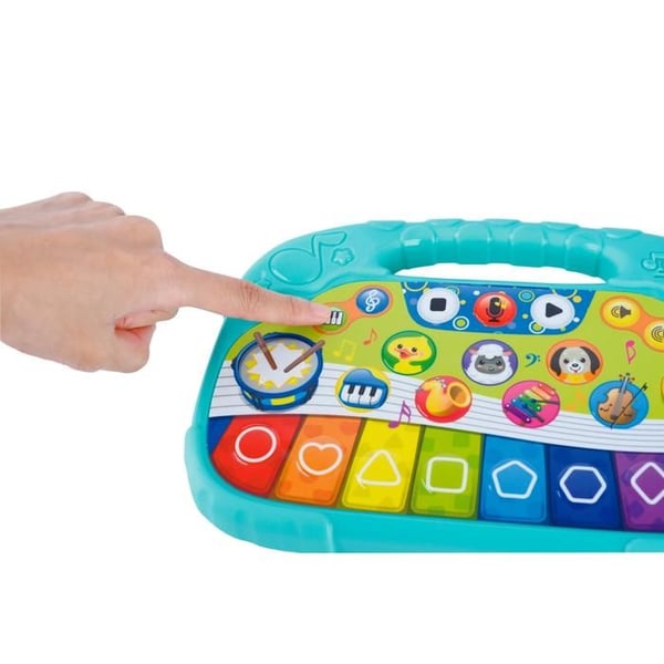 Vækstlegetøj - BIGSTEPS - Dyreorkester Klaver - Dyrelyde - 10 melodier - Multifarvet