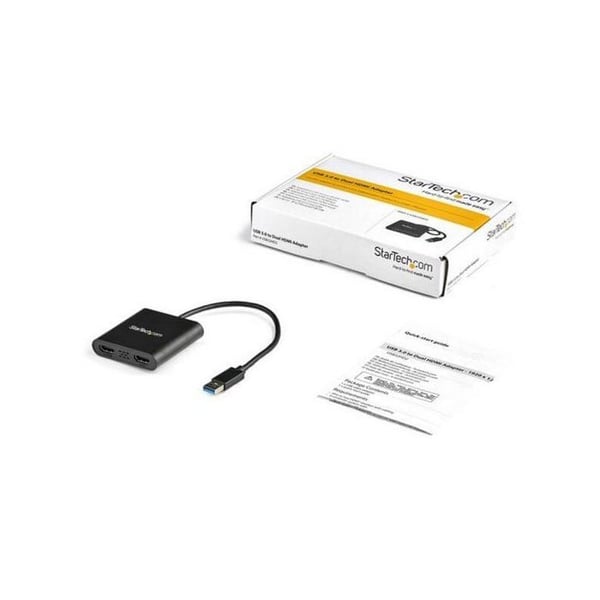 StarTech.com USB till Dual HDMI - 4K - USB till HDMI Adapter - Externt grafikkort - USB 3.0 till HDMI (USB32HD2)