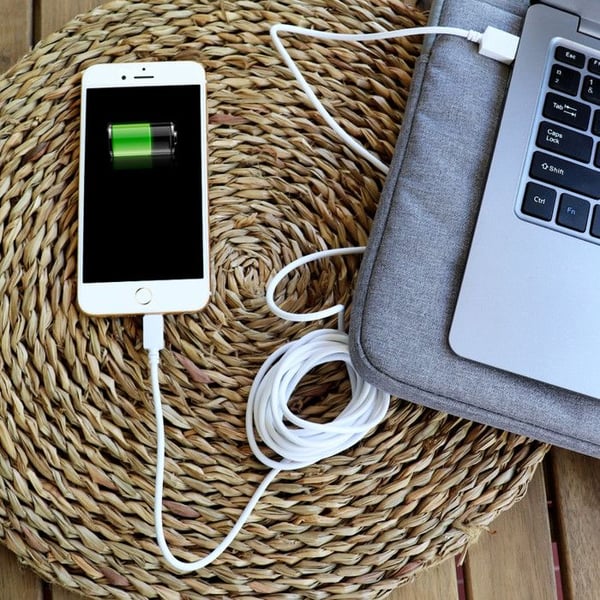 USB Typ C-kabel - PH26 - Oukitel C37 - 2 Meter - Laddning/Synkronisering - Vit