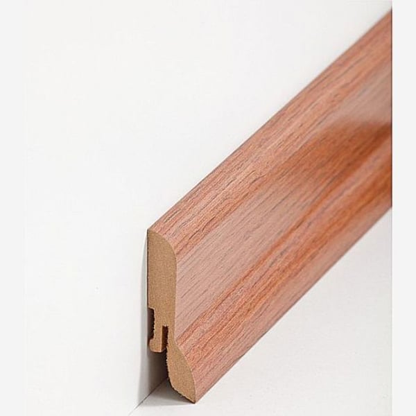 PROVISTON Sockel nr 365 MDF 20 x 60 x 2500 mm Ek för limning, skruvning & spikning, klippning Belagd MDF-kärna 25 m | 10 stycken