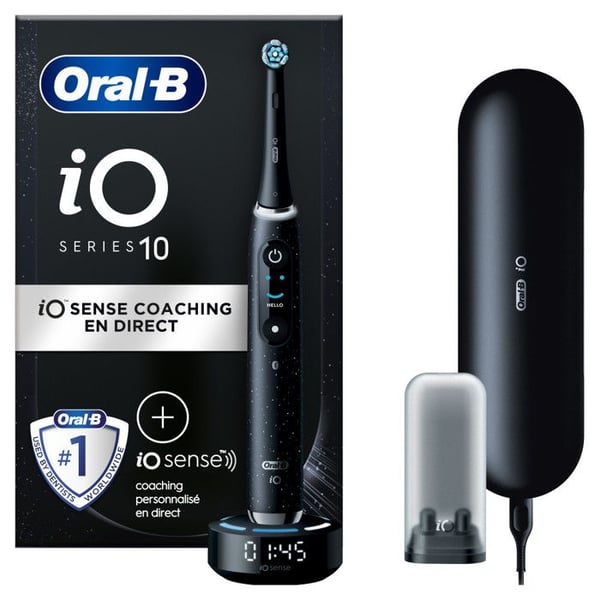 Sähköhammasharja - Oral-B - iO Series 10 - Bluetooth-yhteys - Nopea lataus - 6 harjaustilaa