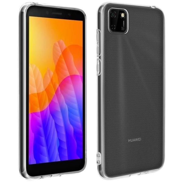 Coque - AVIZAR - Huawei Y5p - Silikon Gel Flexibel - Ultra-tunt - Transparent Vit