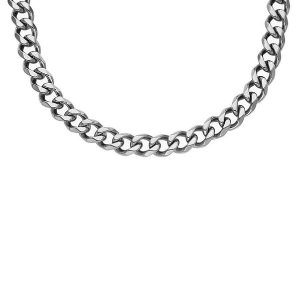 Collier - FOSSIL - Ellis - Rostfritt stål - Justerbar längd 48-56 cm - 9 mm mönsterkedja