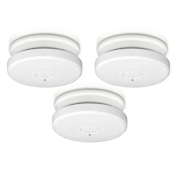 Röksensor - ALECTO - SA20 3X - Larm 85dB - Stoppknapp - Vit