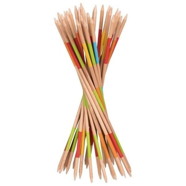 Färdighetsspel - MIKADO - Mikado i trä 31 pinnar - 18 cm - Beige - Från 4 år
