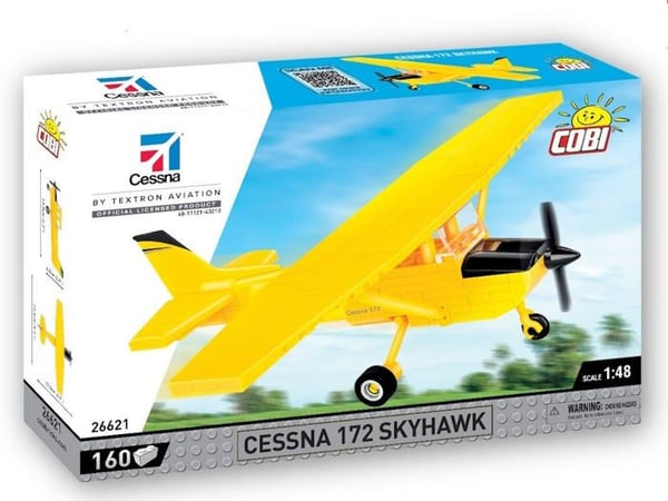 Modell - COBI - CESSNA 172 SKYHAWK Y - Gul - 150 delar - Att montera själv
