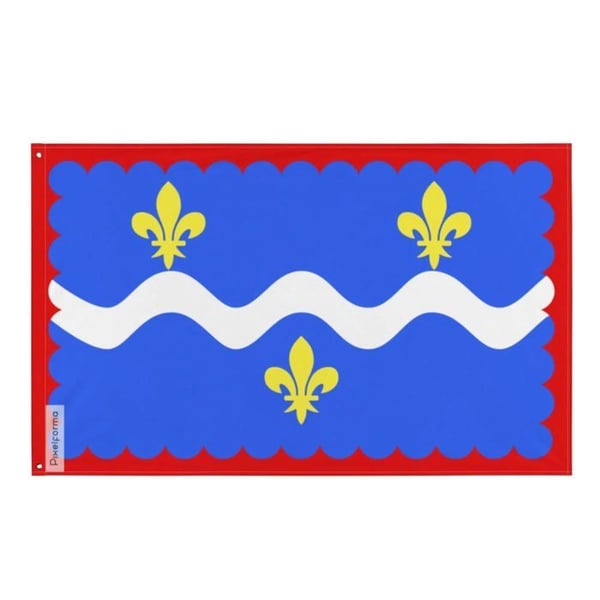 Flagga Indre – 60 x 90 cm – Motståndskraftig Polyester – 2 Metallöljettöppningar – Inomhus / Utomhus – Pixelforma