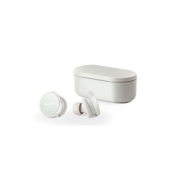 Trådlösa Bluetooth in-ear hörlurar Denon PerL Pro med brusreducering Vit