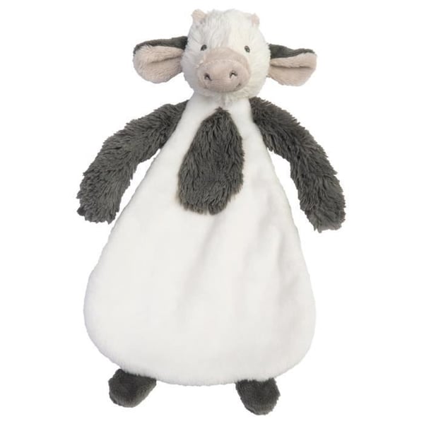 Mjuk leksak - HAPPY HORSE - Cow Casper Tuttle - Vit och grå - 25 cm
