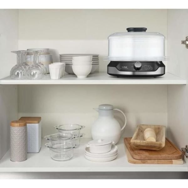 Vaporiera - TEFAL - VC2048 - 800W - 9L - 3 Kurve Sort