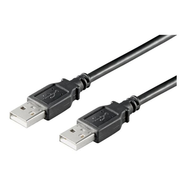 goobay - USB-kabel - USB (M) till USB (M) - USB 2.0 - 5 m - svart
