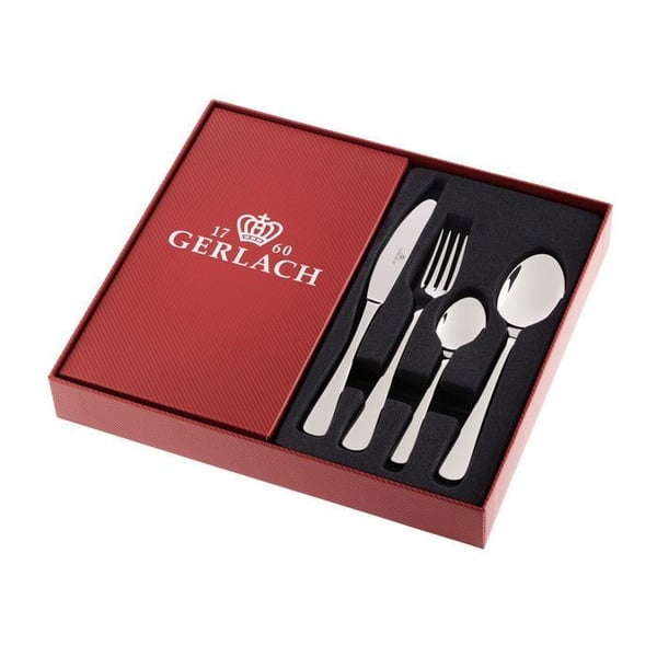 Bestik - Gerlach - Flow - 24 dele - Til 6 personer - Blank metal - Opvaskemaskinevenlig