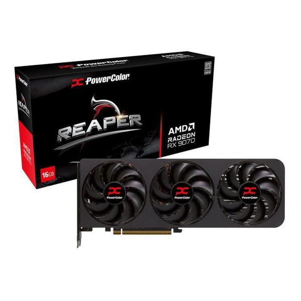 Näytönohjain - PowerColor - Radeon RX 9070 - 16 Gt - HDMI - PCI Express 4.0 x16