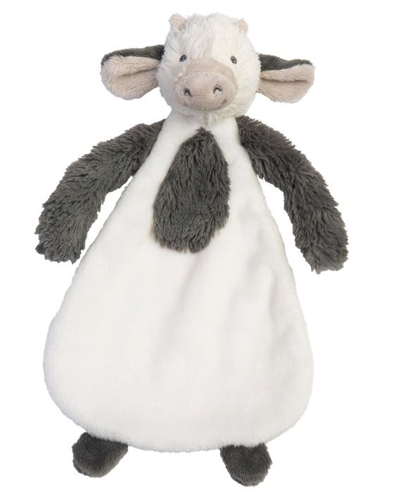 Mjuk leksak - HAPPY HORSE - Cow Casper Tuttle - Vit och grå - 25 cm