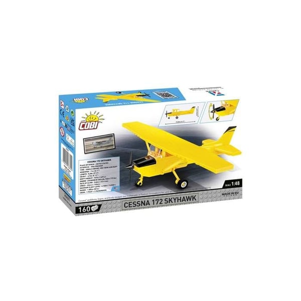 Modell - COBI - CESSNA 172 SKYHAWK Y - Gul - 150 delar - Att montera själv