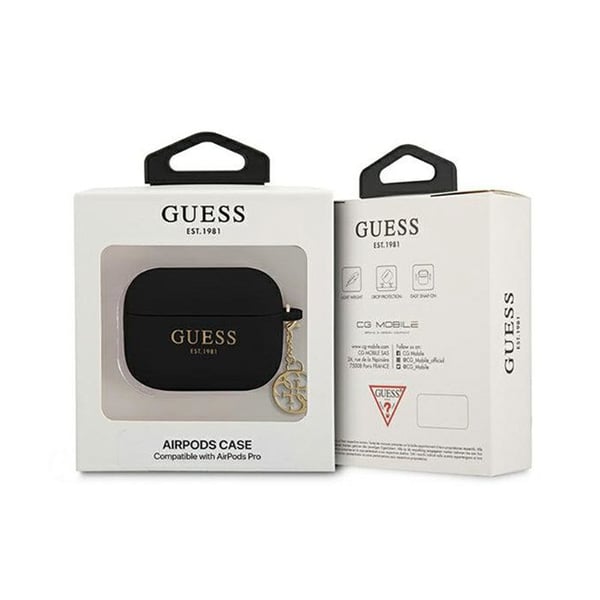 Mobilskal - Guess - FEA3SILRE - Silikon - Svart - Kompatibel med AirPods Pro