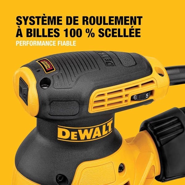 Excenterslipmaskin 280 W - 125 mm - DEWALT - DWE6423-QS