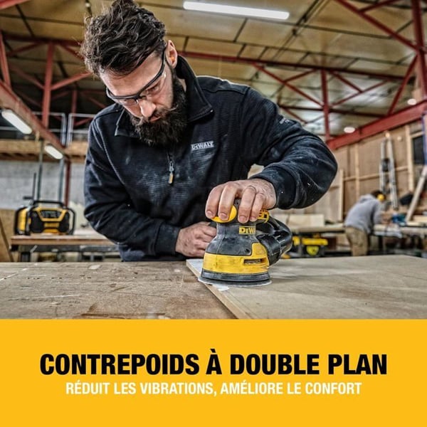 Excenterslipmaskin 280 W - 125 mm - DEWALT - DWE6423-QS