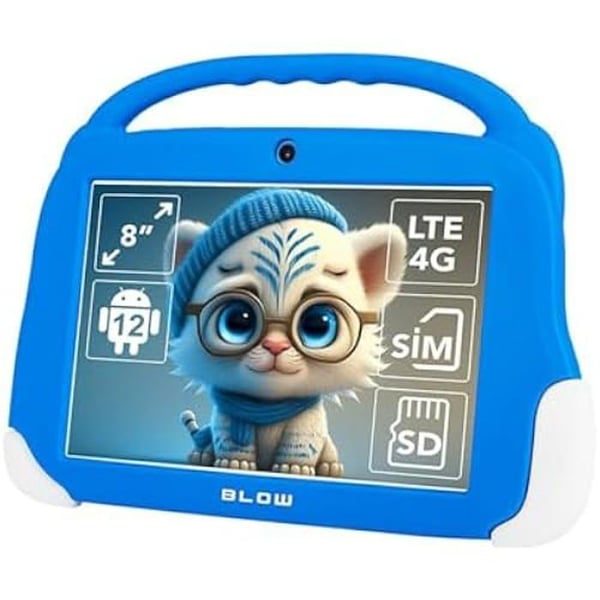 Tablet - BLOW - KidsTAB8 - 8 tum - Android 10 - 4 GB RAM - 64 GB Svart