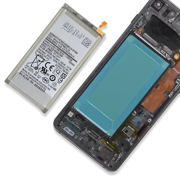 Batterilim - AVIZAR - Samsung Galaxy S10 - Solid fixering - Genomskinlig
