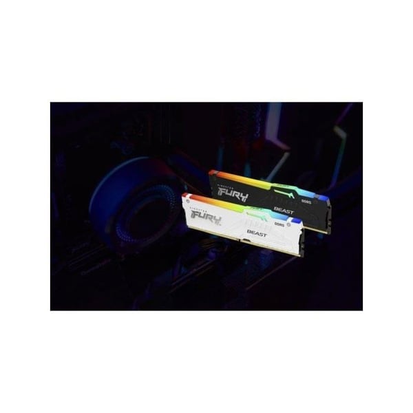 Uppgradering RAM - KINGSTON - FURY Beast - 16GB - DDR5 - CL30 - 6000MT/s - Vit