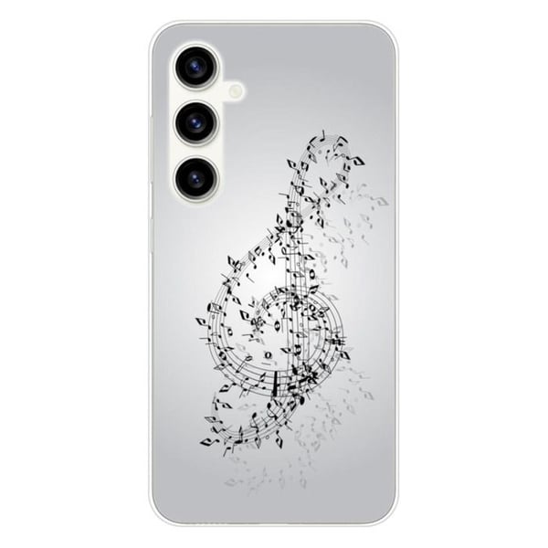 Tryckt silikonfodral som är kompatibelt med Samsung Galaxy S23 FE Vals av noter
