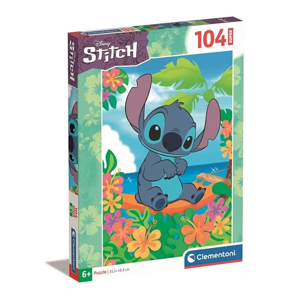 Pussel - CLEMENTONI - Lilo och Stitch - 104 bitar - Flerfärgad - 6 år och uppåt