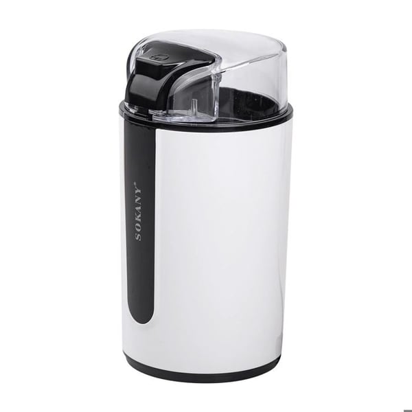Elektrisk Kaffekvarn 200W Kapacitet 75g Sokany Svart / Vit