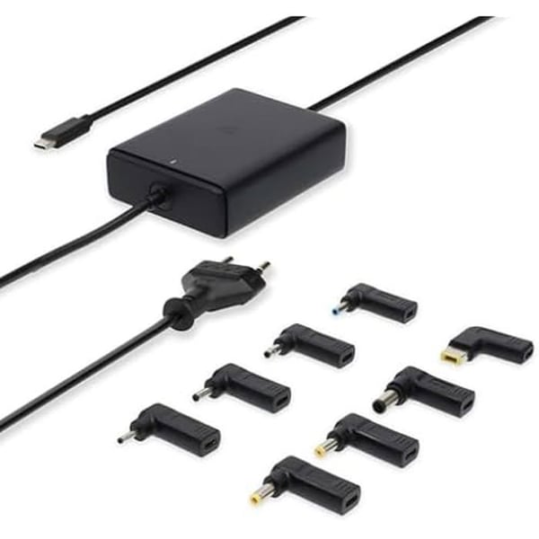 Adapter til Bærbar Computer - NEDIS - 100 W - USB-C - 8 spidser - GaN